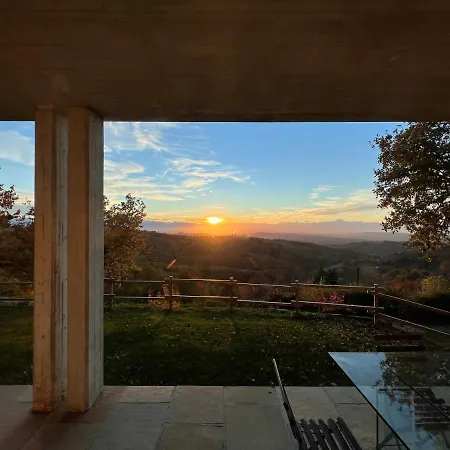 Il Paradiso Del Relax House In The Langhe - Panoramic View Lequio Berria