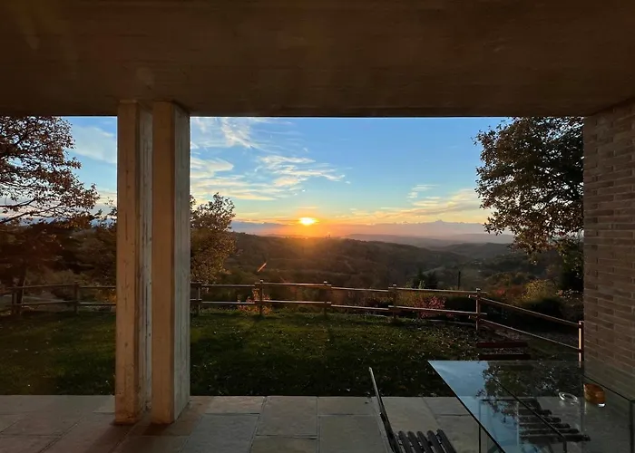 Il Paradiso Del Relax House In The Langhe - Panoramic View Lequio Berria